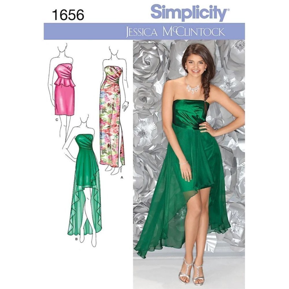 Simplicity‎ Sewing Pattern 1656 JESSICA MCCLINTOK Formal Dress Size 4-12
